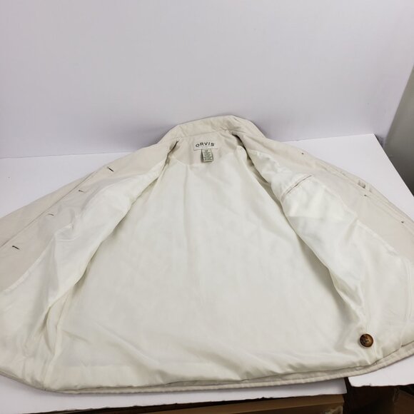Orvis XSP Cream Off White Quilted Jacket Womens Hunter Sport Field Petite Coat - Picture 10 of 15